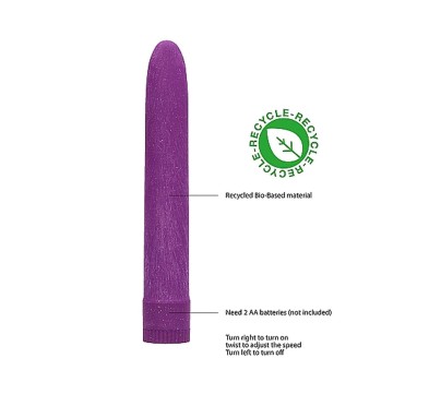 7" Vibrator - Biodegradable - Purple